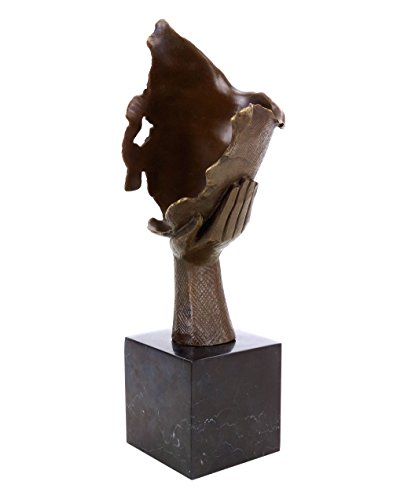 Busto de bronce limitado Thinking Woman firmado por Martin Klein con base de mármol 5