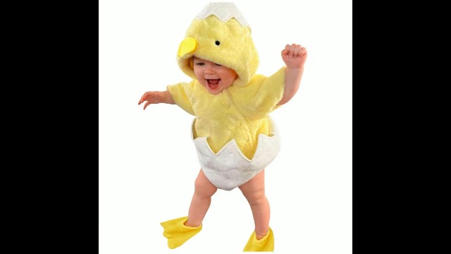 Baby Huhn Kostüm - Süßes Küken Outfit Für Ostern & Halloween | Weiches Plüschkostüm Mit Hut