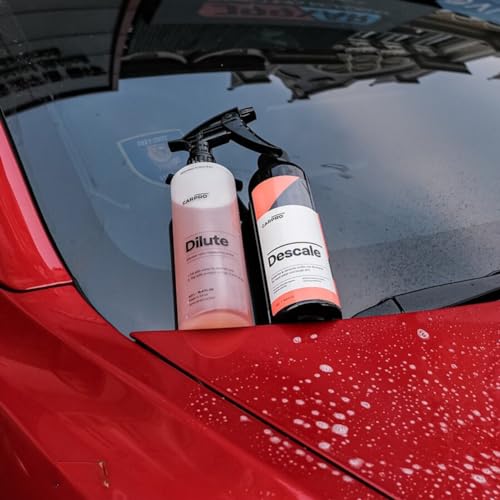 Image of CARPRO Descale Acidic Car Shampoo Wash Concentrate - Liter (34 fl oz) | Removes Minerals, Waxes, Sealants & Oils - For Hard Water and Tough Dirt on Cermic Coated or Non-Coated Vehicles