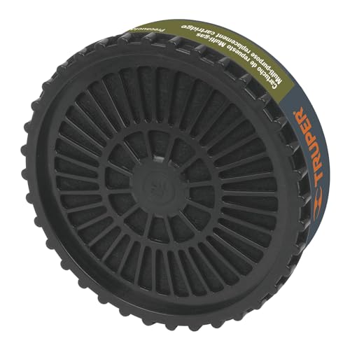 Truper Refill Cartridge, Multi Gas Filter Bag 2 Pcs, Black, 13 cm x 28 cm