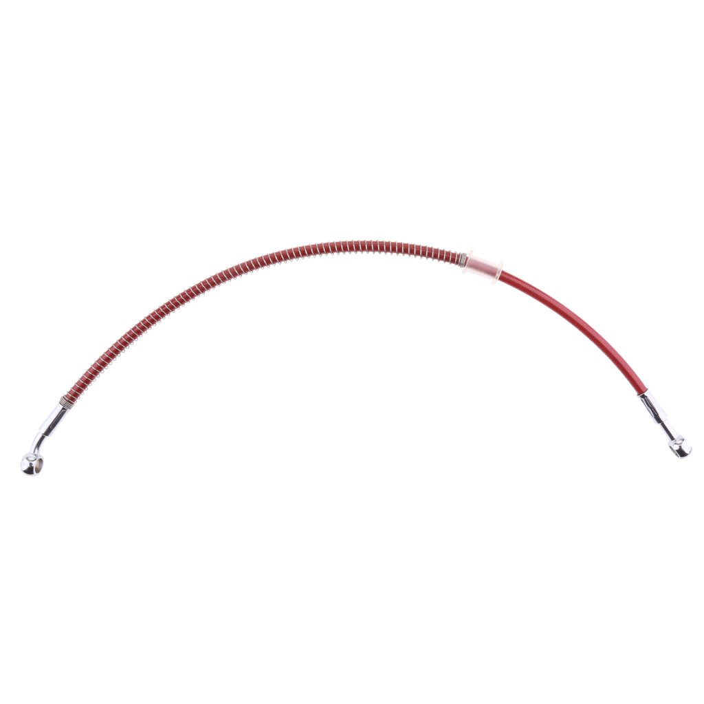 CALANDIS® 45cm Red Universal Motorcycle Brake Braided Hose Line Pipe | Brake Lines & Hoses | Brakes & Suspension | Motorcycle Parts | Parts & Accessories - Image 2 thumbnail