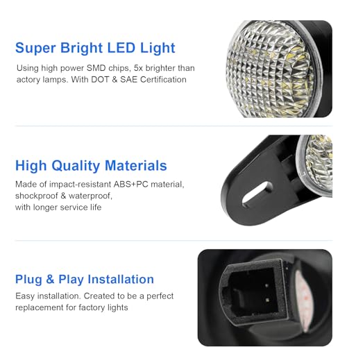 Luces LED interiores para pies Ram 1500 2500 3500 2PCS miniatura 4