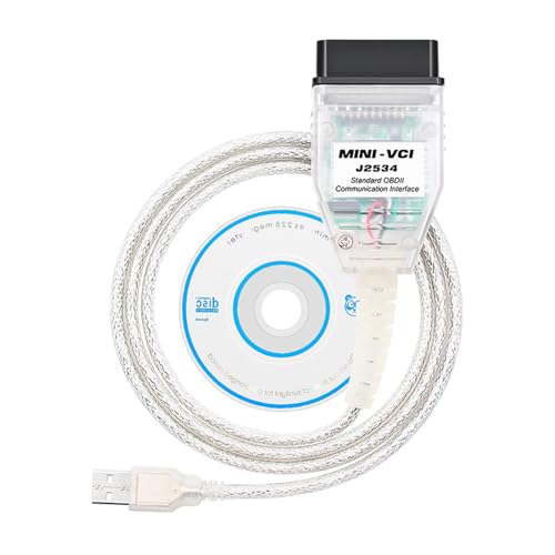 Mini VCI J2534 P[u g^ TIS V18.00.008 OBD2 P[u RlN^ XLi[ A_v^[ Ԑffc[P[u TIS Techstream vO~OffP[uɓK USBffP[u Win XP WI