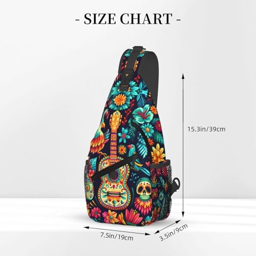 Bolso Cruzado Colorido Mexicano para Senderismo Unisex miniatura 3