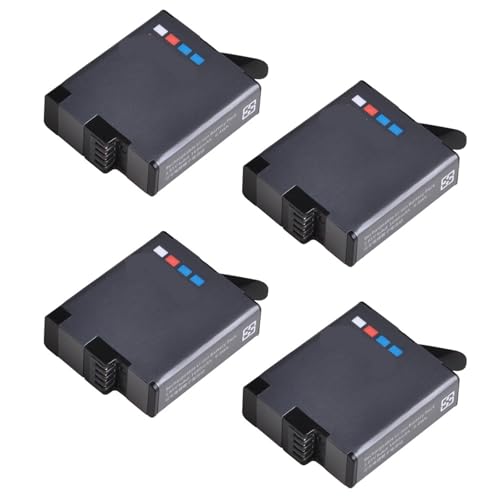 Compatibile con la batteria della fotocamera GoPro Hero 5 6 7 Black da 1680 mAh con caricabatterie(4 Batteries)