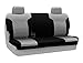 Coverking Custom Fit Front 60/40 Back Seat Cover for Select Oldsmobile Cutlass Ciera Models - Premium Leatherette 2-Tone (Light Gray with Black Sides)
