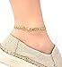 Fashion 21 Anklet for Women Electro Gold Plated Ankle Bracelet - Made in Korea (4.5mm 10
