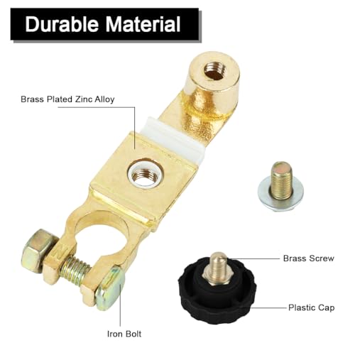 Image of STHIRA Car Battery Cut Off Switch 12-48V Full Copper Insulated Knob