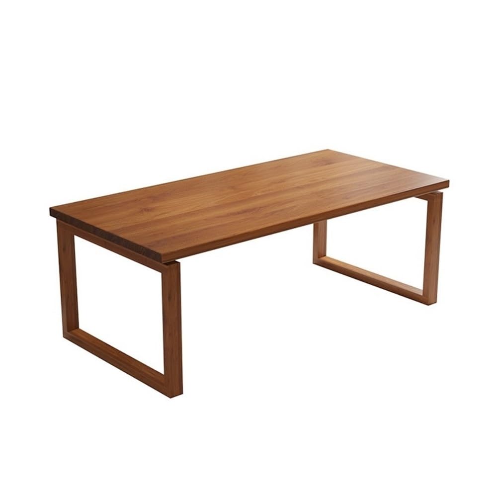 IUokLU Computer Desk Home Office Desk, Modern Simple Style Writing Table, Ash Wood (140cm)