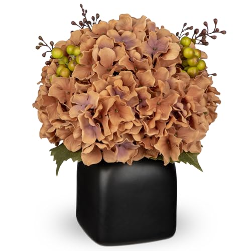 Hortensias artificiales decorativas Briful para centro de mesa de salón moderno 2