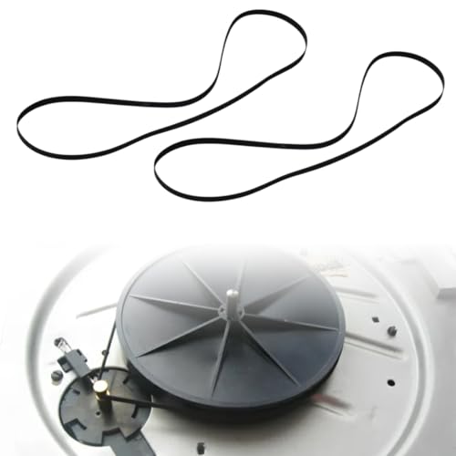 2 Pièces Courroies de Rechange pour Lecteur de Disque Vinyle, Compatible avec Tous Types de Platines à Courroie, Longueur 200 mm