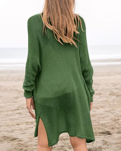 Image of Misassy Womens Open Front Knit Sheer Cardigans Summer Boho Lightweight Long Sleeve Kimono Long Sweater
