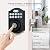 CHEN LCLILICHEN Smart Fingerprint Door Lock, Keyless Entry Deadbolt with Electronic Keypad, Bluetooth App Control, One Time Code, IP65 Weatherproof, for Front Door/Home/Office (Matte Black)