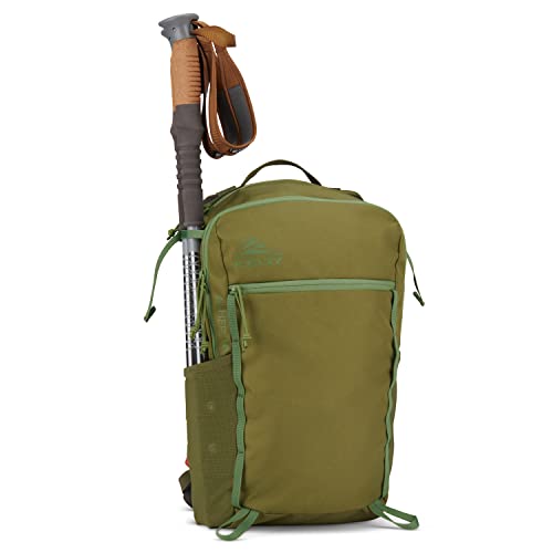 Image of Kelty Asher Backpack, Daypack to Multi-Day Backpacking Capacity, Hiking, Lightweight Travel Pack, Internal Frame (18L Moss)