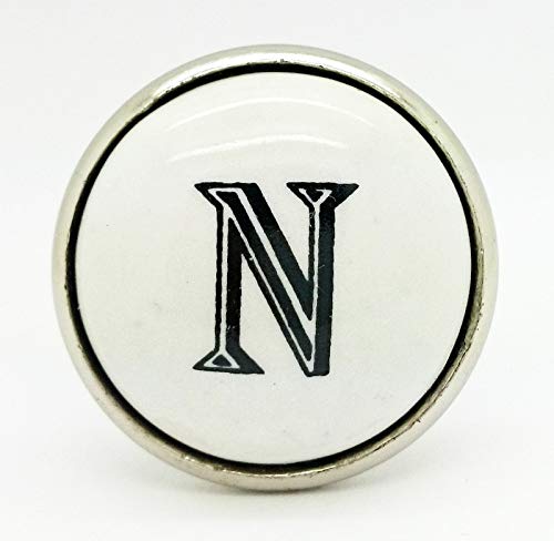 G Decor Lettera bianco monogrammi porta manopole