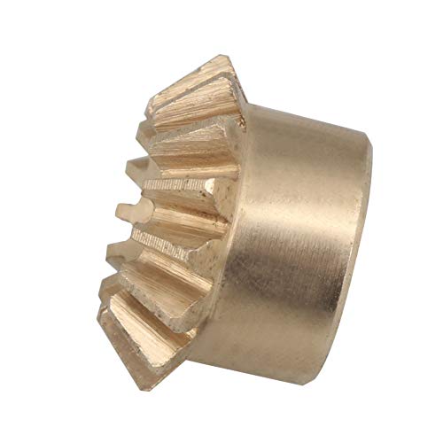 Image of 15T Copper 0.8 Modulus Tapered Bevel Gear Wheel 3mm Bore 10mm Outer Dia