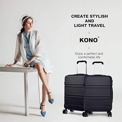 Kono 20'' Carry On Luggage Lightweight With Spinner Wheel Tsa Lock Hardside Luggage Airline Approved Carry On Suitcase #TOP7
