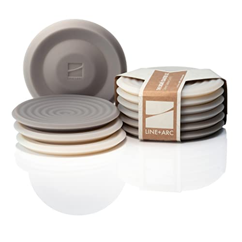 LINE+ARC Extra Thick Silicone Coasters Waterproof