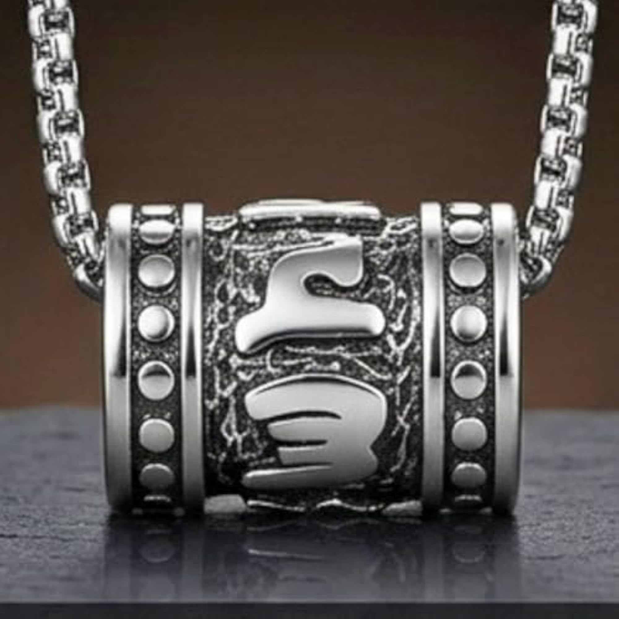 CYL-MANTRA Pure Titanium Steel Pendant with Chain