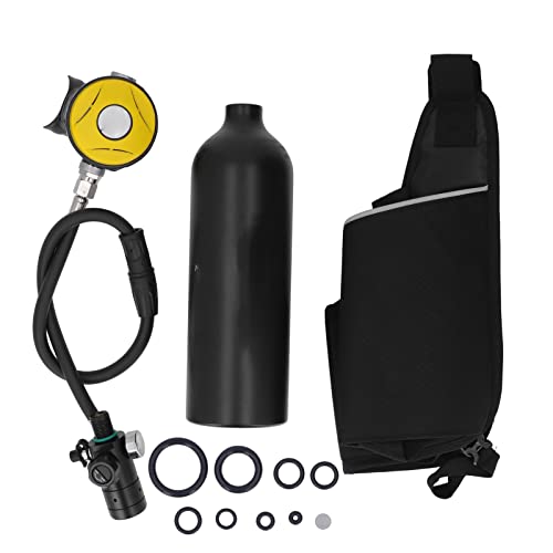 Review de Mini equipo buceo - los más vendidos. 37 SPYMINNPOO Cilindro de Tanque de Buceo de 1L, Mini Tanque de Buceo Equipo de Buceo de Exploraci¨®n Submarina Peque?o Kit de Tanque de Buceo de Respaldo de Emergencia