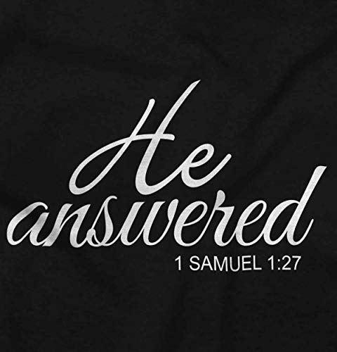 Brisco Brands He Answered Samuel 1:17 Christian Baby Bodysuit Jumper Girls2