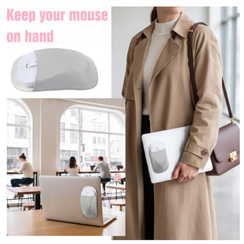 Image of Slim Mouse Holder for Laptop Stick on
