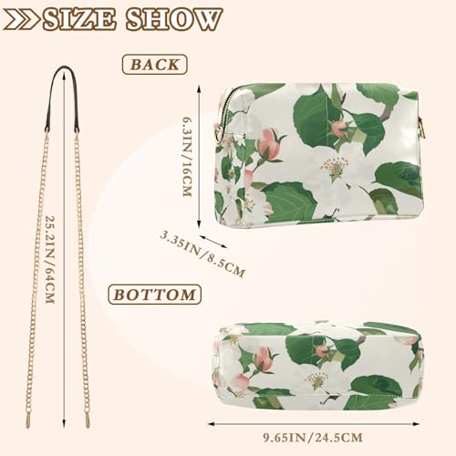susiyo Apple Flowers Minimalist Style Crossbody Bags for Women PU Leather Crossbody Purse Small Shoulder Handbag Purses for Girls3