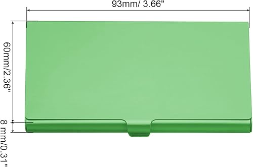 Miniatura 2 de PATIKIL Titular de la tarjeta de visita, titular de la tarjeta del metal de aluminio para la tarjeta de crédito de la tarjeta de, Azul, Verde,