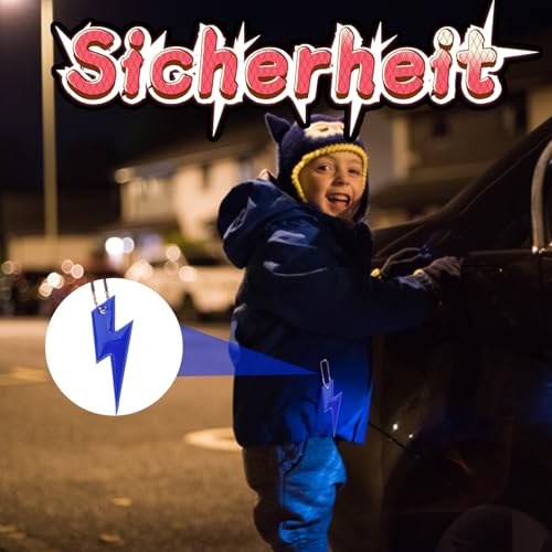 Xuigort 10 Stücke Reflektoren Anhänger Kinder, Schulranzen Reflektor Anhänger Schlüsselanhänger, Erwachsene, Reflektoren Schulranzen, für Schultaschen, Kleidung, Schlüssel, Schulranzen, Fahrrad