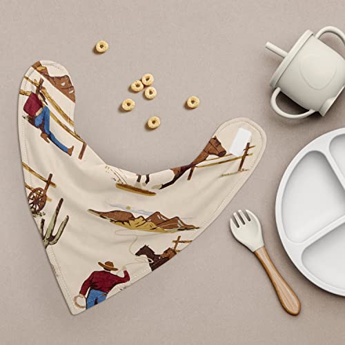 Sweet Jojo Designs Baby Boy Girl Bandana Bibs for Newborn Infant Feeding Drool 3 Pack Set of Absorbent Fabric Bibdanas2