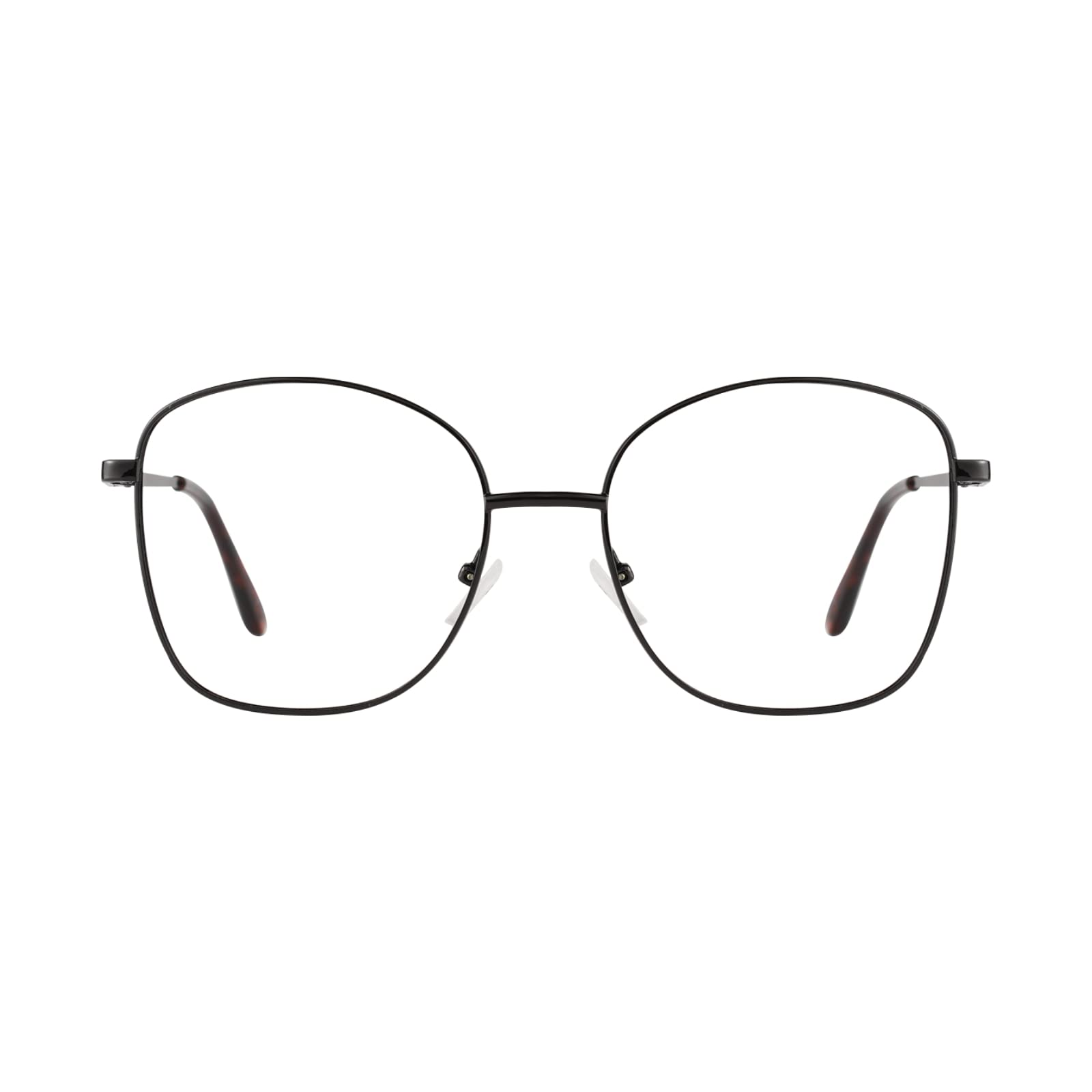 TIJN Blue Light Blocking Glasses,Computer/Gaming/Screen Bluelight Filter Eyeglasses for Women Men,Oversized Metal Frame