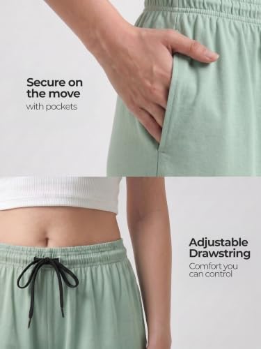 Image of Fflirtygo Women's Cotton Shorts | Sports and Running | Gym Workout and Yoga | Regular Fit Shorts for Women Combo (Pack of 2)