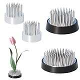 EVBOTGEE 4 Stück Steckigel Blumen, Blumen Frosch Edelstahl, Runde Kenzan Blumenfrosch, 3 Größen Edelstahl Blumenhalter Set, für Haus, Garten und Hotel