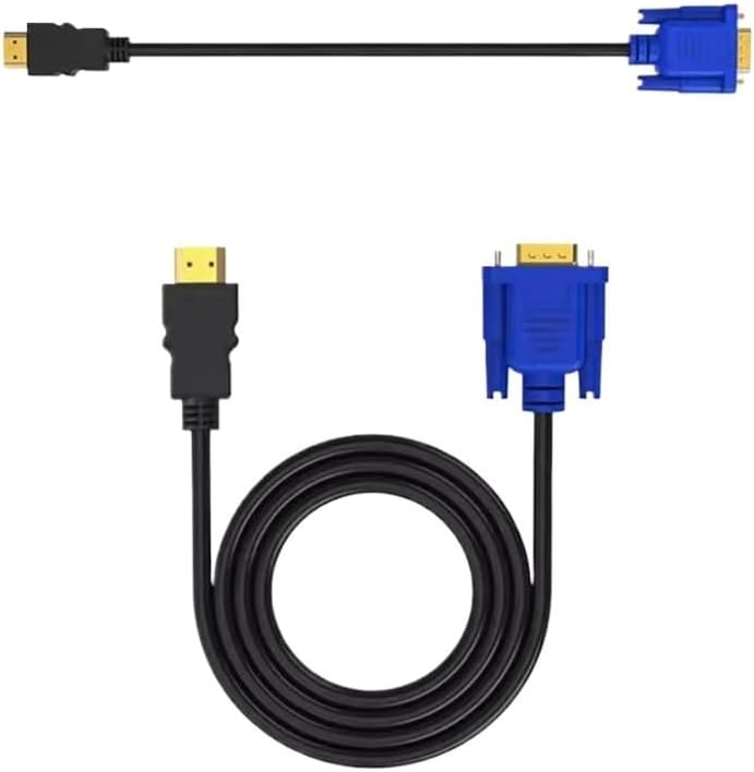 HDMI-Compatible to VGA Converter Audio Cable D-SUB Male Video Adapter Cable Lead(10m)