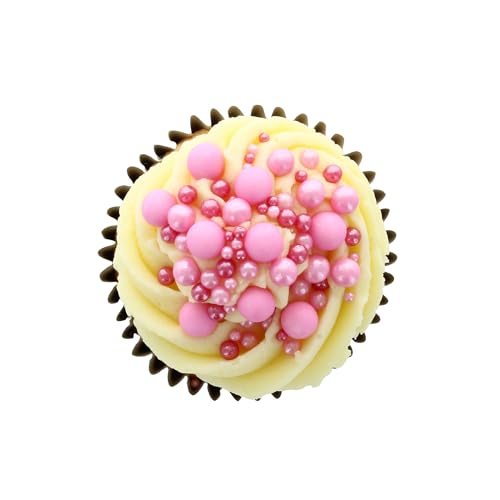 Candy Pearl Sprinkles By Baked With Love | 100g | Pink Sugar Cake Sprinkles, Edible Cake Decorations, Sugar Balls For Cupcakes - Image 7
