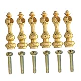 Holibanna 1 Set Zaunzubehör Galerie Verbindungsspindeln Für Glasgeländerpfosten Ende Für Glasgeländerspindeln Für Möbelgeländerverbinder Schrankgeländerpfostenkappe Eisen Golden