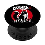 Photo Gallery catzilla - divertente parodia di gatto giapponese, stile vintage popsockets popgrip intercambiabile Photo Gallery catzilla - divertente parodia di gatto giapponese, stile vintage popsockets popgrip intercambiabile