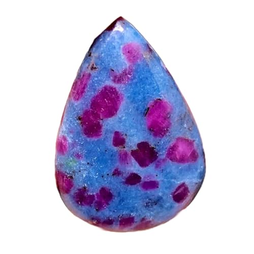 Rubis naturel Kyanite en cabochon poire 31x20mm pour création de pendentif DIY