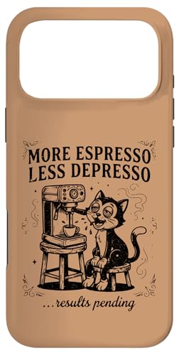 More Espresso Less Depresso �R�[�q�[ �L ��� �X�}�z�P�[�X iPhone 17 Pro Max �p