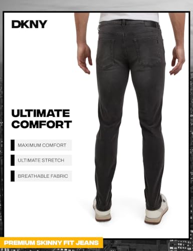 Image of DKNY Men's Skinny Jeans - Premium Soft Stretch Denim Pants | Skinny Fit Jeans for Men