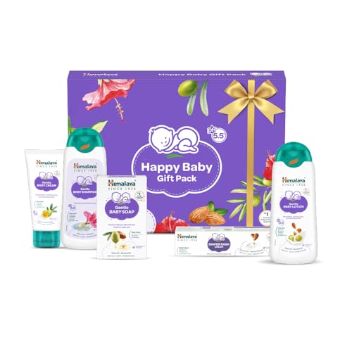 Himalaya Baby Gift Pack of 5 items | with Baby Soap, Shampoo, Cream, Lotion, Rash Cream | No.1 Doctor Prescribed | Gentle, Safe & Researched for baby's skin & hair