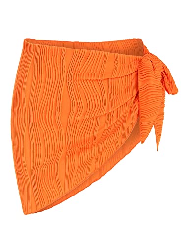 Image of ZAFUL Women's Sarong Coverups Beach Wrap Sheer Bikini Cover Up Mini Skirt | Wraps Swimwear, Cover Ups for Swimwear, Multi-Wear, Texture, Floral