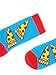 OoohGeez! Women's Novelty Pizza Crew Socks, Funny Crazy Silly Socks, Cool Fun Cotton Socks, Pizza Party, Size 5-10