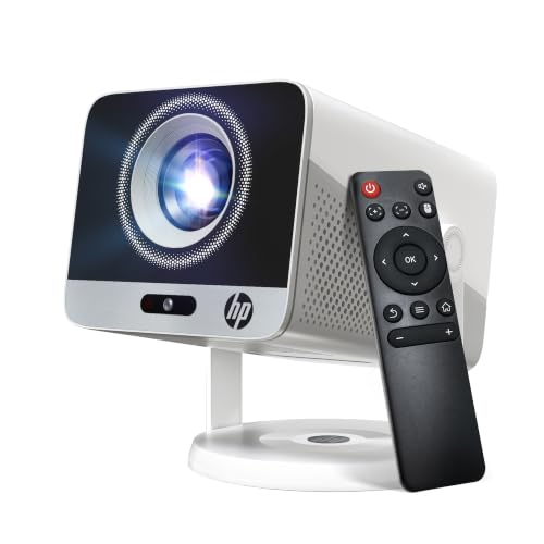 Mini Projector 1080P Full HD, HP MC425 Portable Projector, Projector with WiFi and Bluetooth, Short...