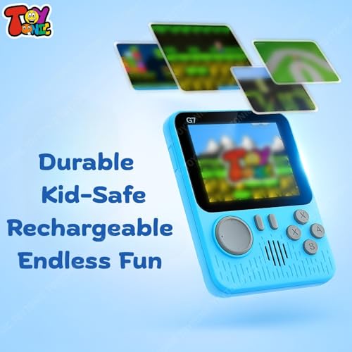 Image of TOYTONIC Retro Handheld Gaming Console for Kids & Adults - 666-In-1 Built-in Classic Video Games - Rechargeable Game Console for Boys 7-14 Years - TV Output - Portable Toy Gift