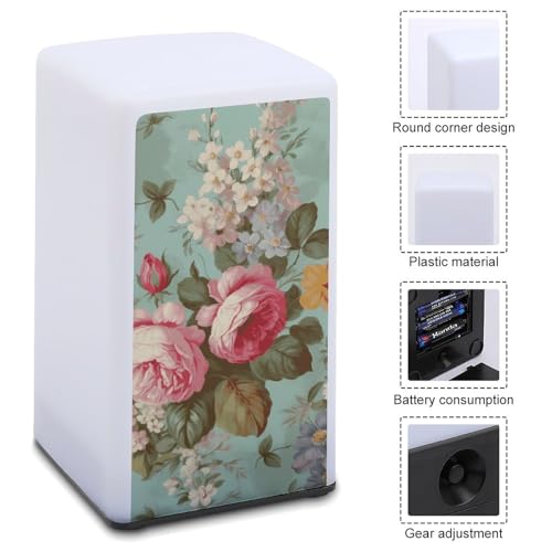 Lampe de bureau à intensité variable sans fil style floral rétro - 3