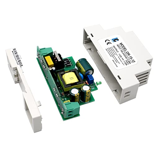 LCLCTC DC 12V Din Rail Power Supply Slim 15W 1.25A MAX(1a Can Also Be Used);Thin;(Input:100-240VAC,Output:12VDC,50/60HZ) (Volts_of_Direct_Current, 12)