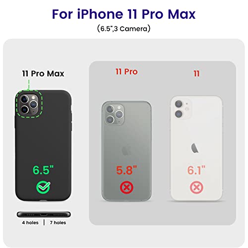 Otofly Iphone 11 Pro Max Case,Ultra Slim Fit Iphone Case Liquid Silicone Gel Cover With Full Body Protection Anti-Scratch Shockproof Case Compatible With Iphone 11 Pro Max (Black) #TOP5