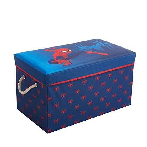 Marvel Spiderman Collapsible Toy Storage Bench and Ottoman 14.5 H x 14.5 D x 25 L