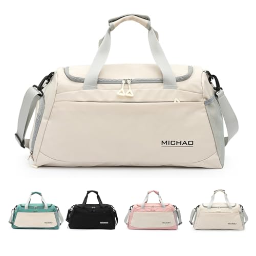 Schwimmtasche Damen, Gym Tasche, Sporttasche Groß, Sporttasche Damen, Reisetaschen, Sport Bag, Fitness Tasche, 52x24x27,Weekende, Klinikaufenthalt, XL (Weiß) Schwimmtasche Damen, Gym Tasche, Sporttasche Groß, Sporttasche Damen, Reisetaschen, Sport Bag, Fitness Tasche, 52x24x27,Weekende, Klinikaufenthalt, XL (Weiß)